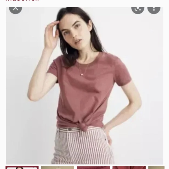 Madewell Knot Front Tee XS - Picture 8 of 8